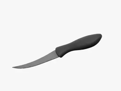 Knife black Low-poly 3D model