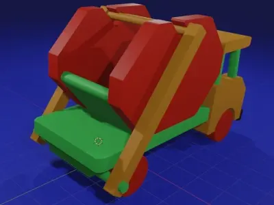 Garbage truck 3D model