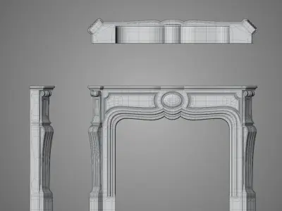 Marble fireplace - 3D printing 3D print model