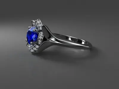 Lotus ring  3D print model
