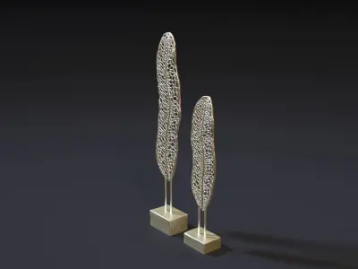 Banana leaf figurines 3D print model