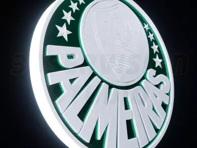 Palmeiras logo - Cinematic - 3D print 3D model