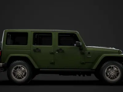 Jeep Wrangler Unlimited 75th Anniversary JK 2018 3D model