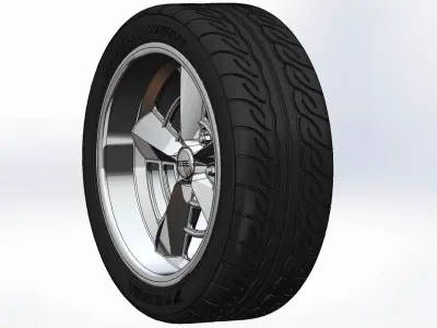 Wheel Foose Saturn 18inch for scale model 3D print model