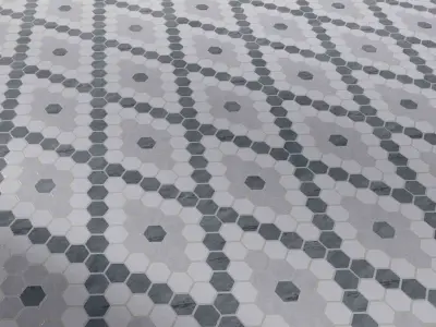 Tile Mosaic Artistic Riverside Drive Diamond - Set 28  Texture