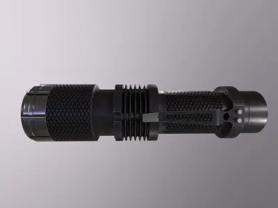 Flashlight A GameReady camera lens Free low-poly 3D model