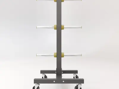 Weight Plates Stand 3D model