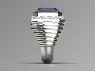 man gold ring mr0144 3D print model