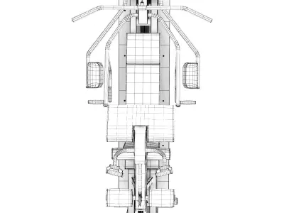 Unica Technogym exercise machine 3D model