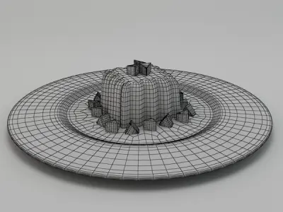 Pannacotta pudding 3D model