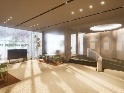 Celebration Event Place - Cafe B 3D model