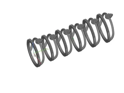 Gold Ring Print 3d Ring stl 3D print model