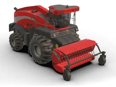 Combine Truck Low-poly 3D model