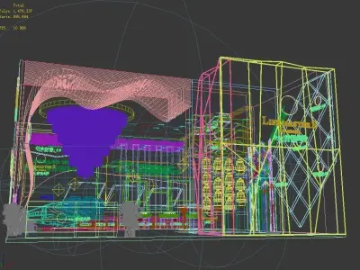 Exhibition - Area - 11X16-3DMAX2009-025 3D model