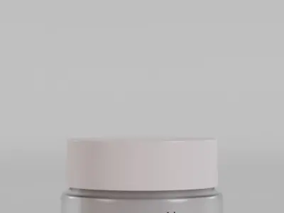 Beauty cosmetic cream product container Low-poly 3D model