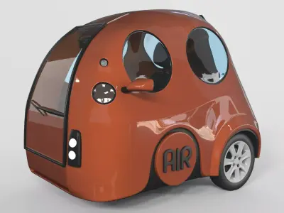 Cartoon car 3D model V1