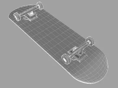 Skateboard two skateboards Low-poly 3D model