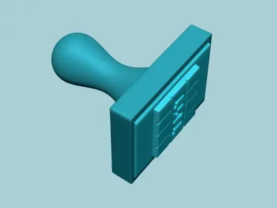 Stamp 90 Minecraft TNT - Fondant Decoration Maker Toy 3D print model