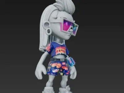 3D Printable Retro Gamer  3D model