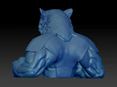 Tiger Dozer bust  3D print model