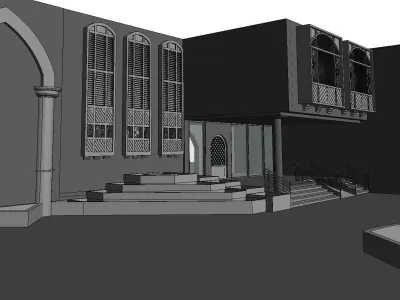 Revit Arabian 3D Design Restaurant 3D model