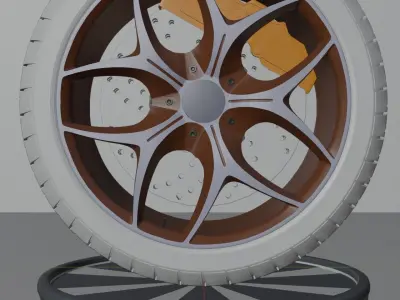 Car Tire Set Tip-Top 290 model 3D model