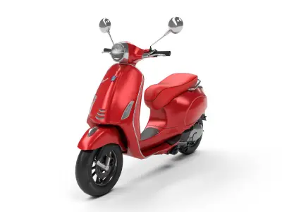 Vespa Low-poly 3D model