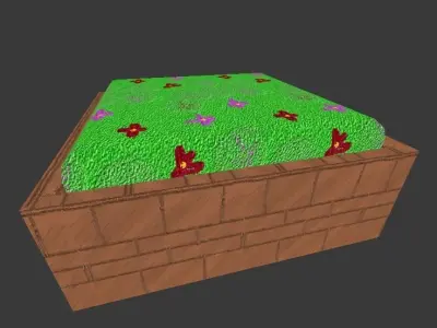 Planter Free low-poly 3D model