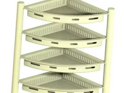 Exquisite Multitier Corner Rack 3D print model
