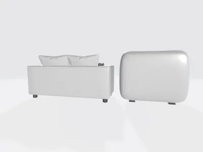 Interior Well Furnished Couch Free low-poly 3D model