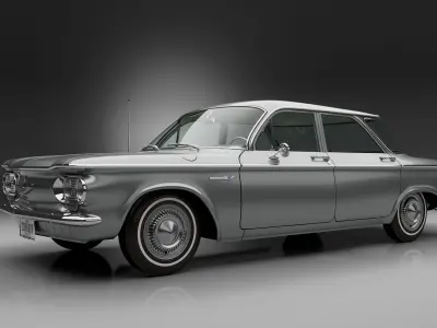 Chevrolet Corvair 1961 Deluxe Series700 Sedan 3D model