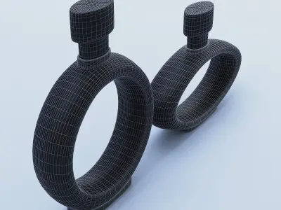 Black Decanter Glass 3D model