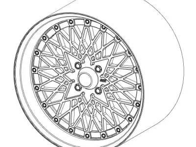 SSR Mesh for scale models 3D print model