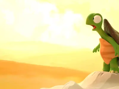 Cartoon Turtle 3D model