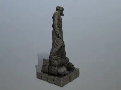 statue 5 Low-poly 3D model