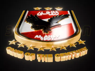 Al Ahly logo - Cinematic - 3D print 3D model
