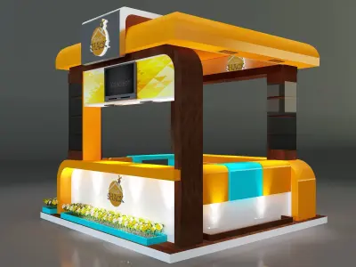 Booth Exhibition Stand a331a 3D model