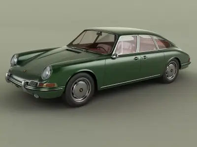 Porsche 911 S  4-door 3D model