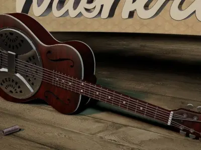 Washburn R15R Resonator 3D model