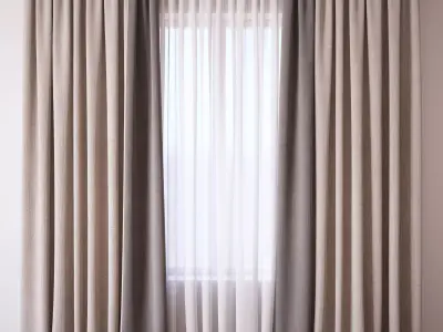 Set 48 Curtains 3D model