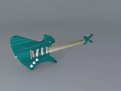 Weird guitar Free 3D model