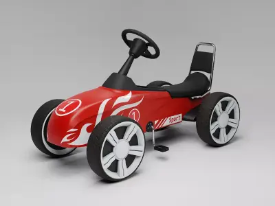 Kids Sport Car - Pedal 3D model