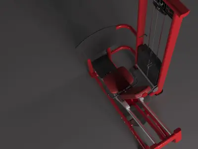 HAMMER STRENGTH SELECT SEATED LEG PRESS 3D model