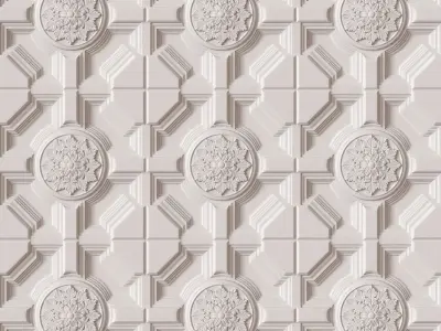 Decorative Ceiling Tile 3D model buy