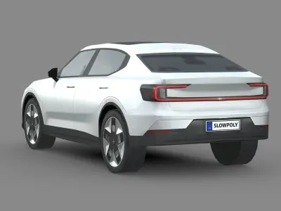 Polestar 2 2023 Low-poly 3D model