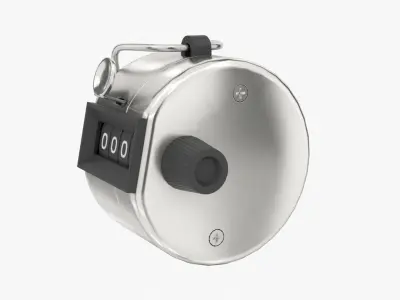 Manual Counter Low-poly 3D model