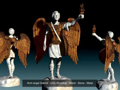 Angels -  Angeles CNC - 3D Print 3D Model Collection