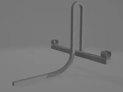 Car bike rack 2 inch hitch  Free 3D print model