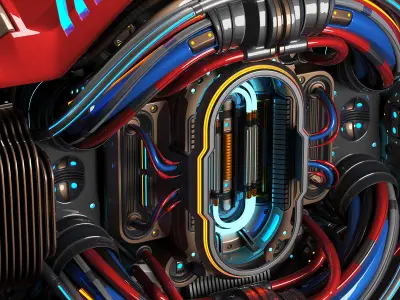 Sci Fi CORE C1 KITBASH ELEMENT 3D model