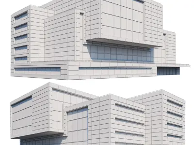Concept 3D Modern Architectural Building Models 002 3D model